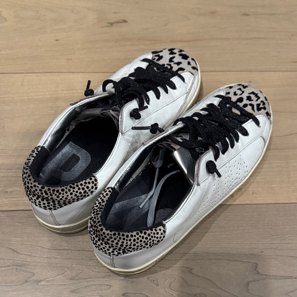 Stylish White and Black Women's Sneakers
